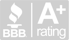 BBB A+ rating logo for Augustino Brothers, Inc., roofing services in New Orleans.