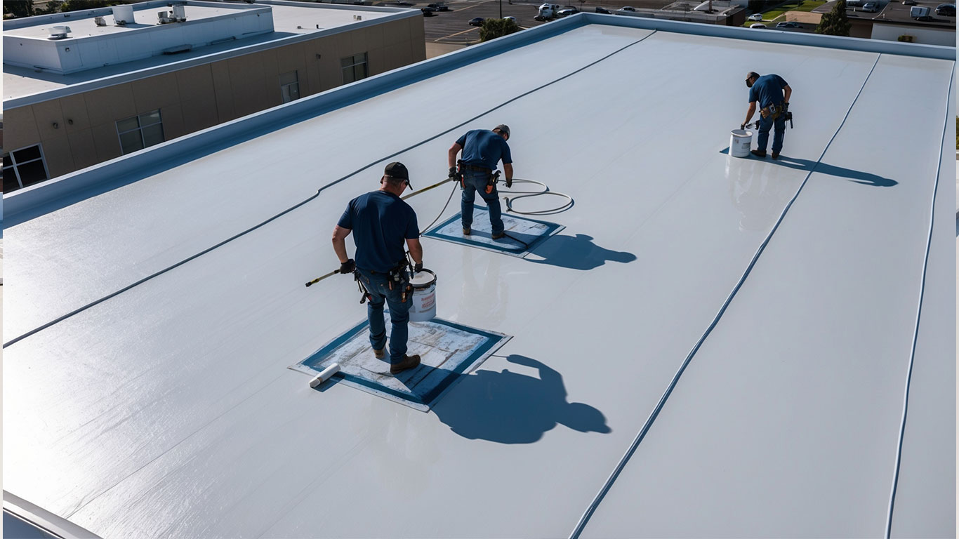 Augustino Brothers Inc. applies reflective commercial roof coatings in New Orleans, enhancing energy efficiency and weather protection.