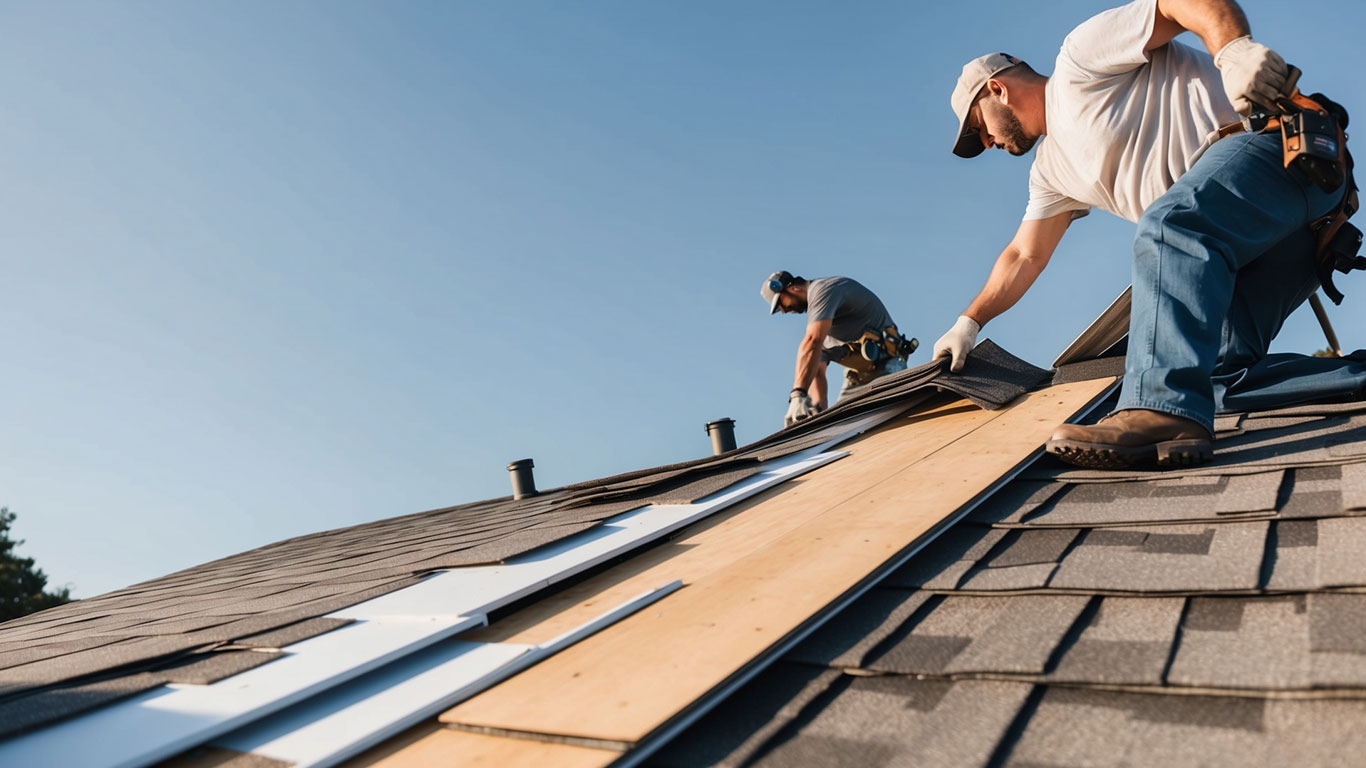 New asphalt shingle roof installed by Augustino Brothers Inc. in New Orleans, providing long-lasting protection for local homes.